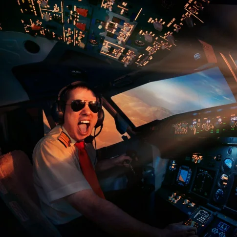 Полет на авиатренажере