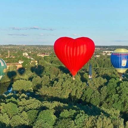 Романтический полет на воздушном шаре «Сердце»
